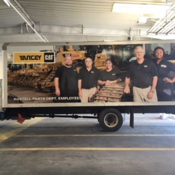 Yancey Cat vehicle fleet wrap 