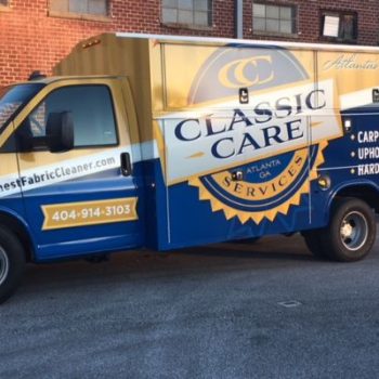 Classic Care Services vehicle fleet wrap 
