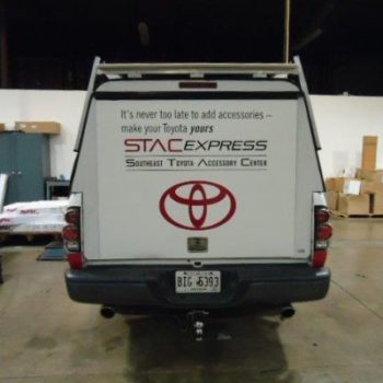 StacExpress vehicle fleet wrap 
