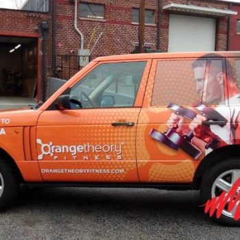 Orangetheory Fitness vehicle fleet wrap 