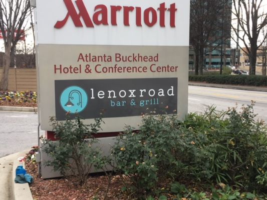 Marriott Lenox Road Bar & Grill Outdoor sign 