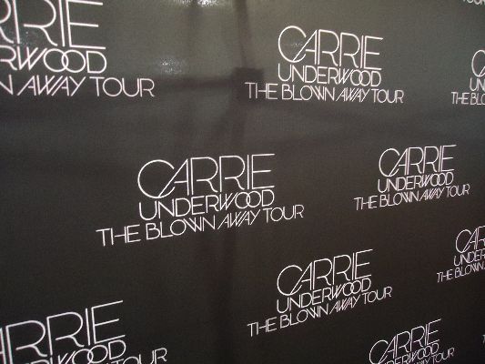 Carrie Underwood The Blown Away Tour sign 