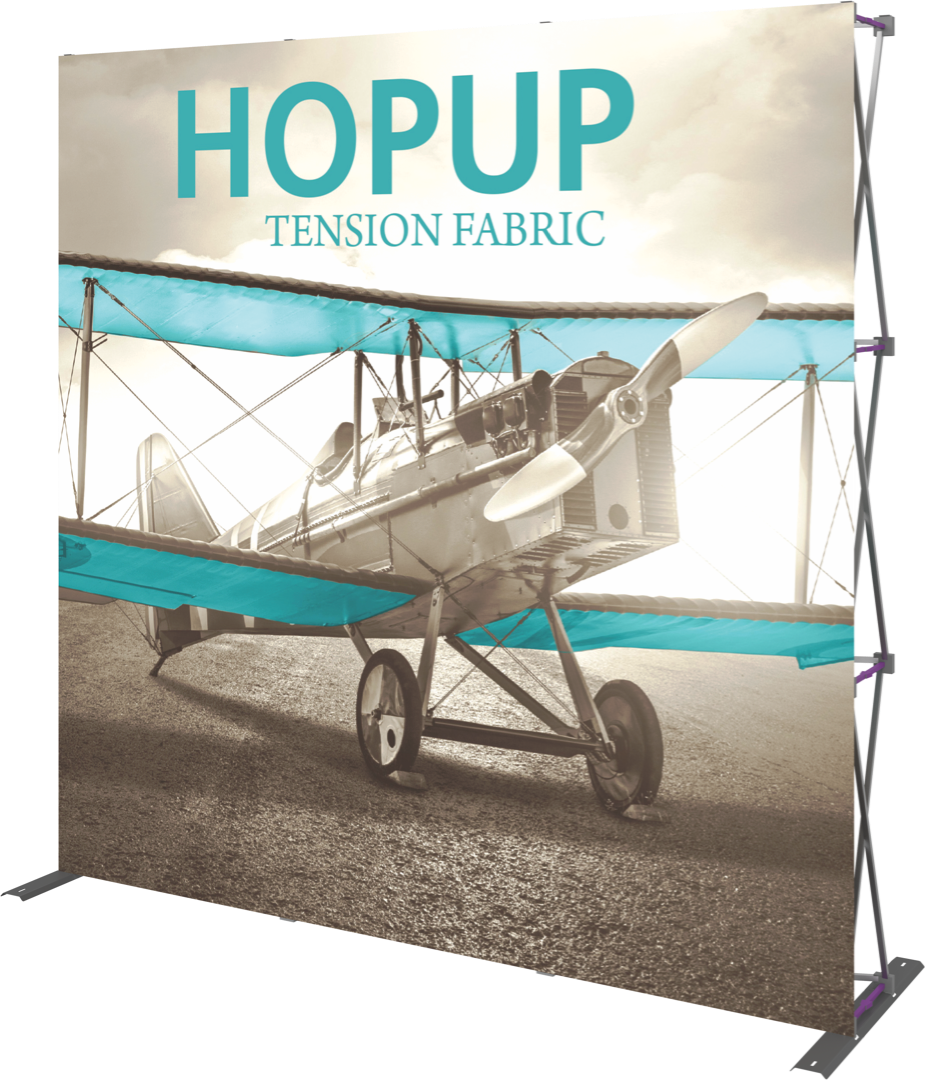 Hopup Tension Fabric banner sideview 