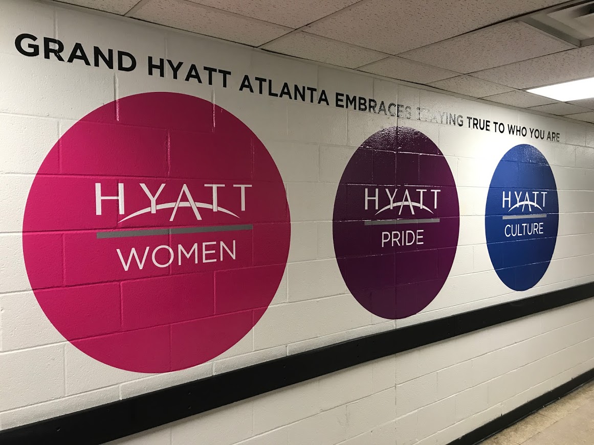 Hyatt wall graphics 