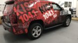KISS 104.1 red wrap