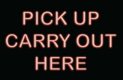 Pick up neon sign