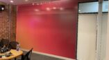 gloss red fade to orange wall mural