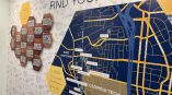 custom wall mural installation in Atlanta property office