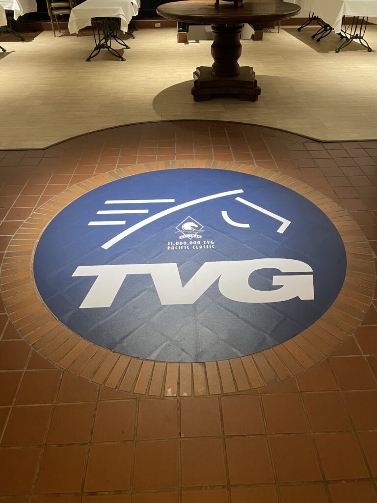 Floor graphic sticker on tile