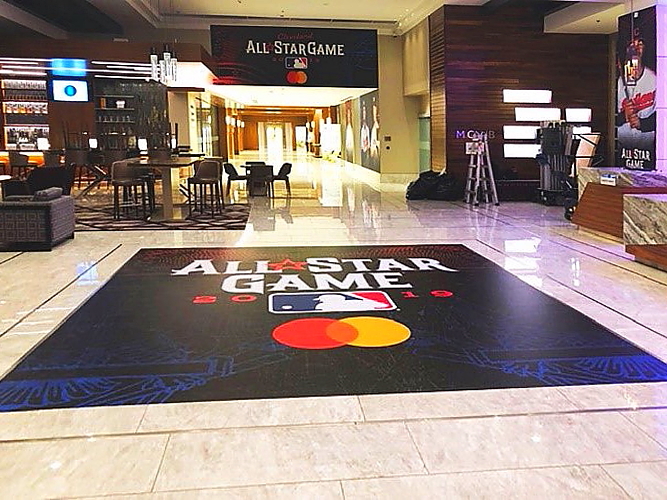 floor graphic for event