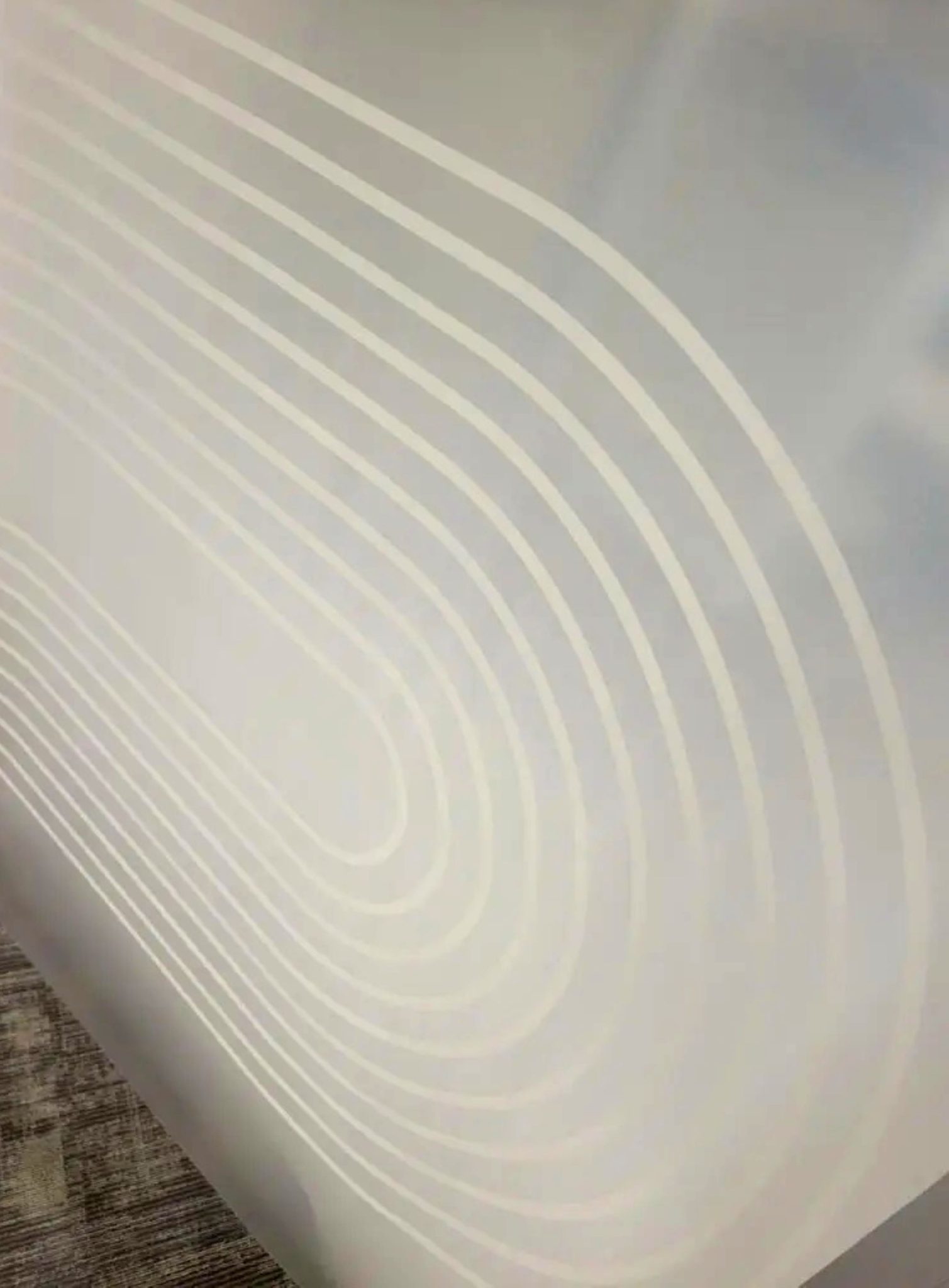 Frosted etch vinyl printed.