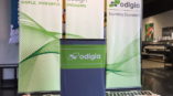 Odigia event retractable banners and podium 
