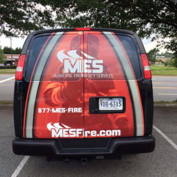 MES Fire vehicle wrap