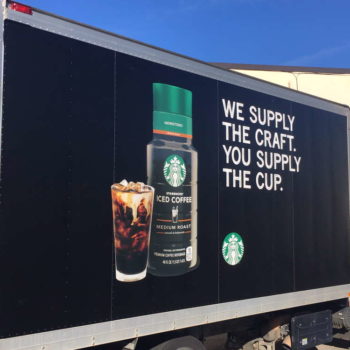 Starbucks vehicle graphics