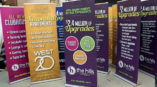 Rental community retractable banners