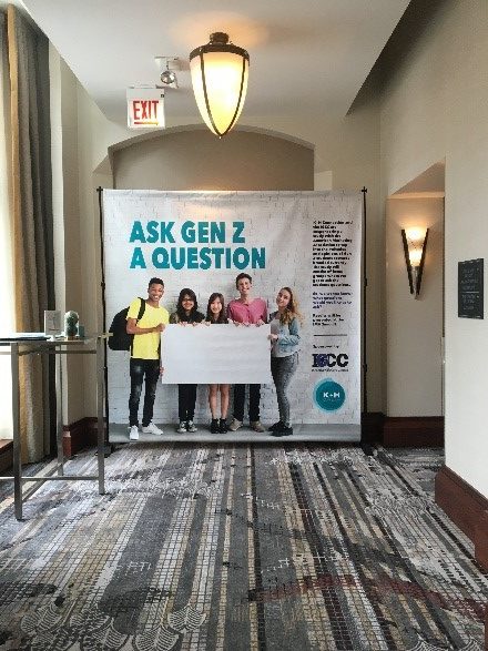 Ask Gen Z a Question standing banner