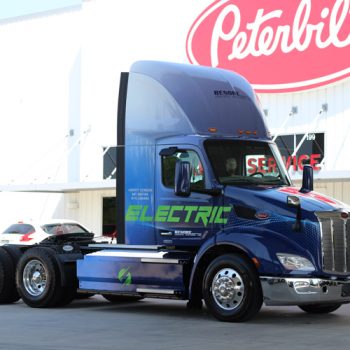 Full day cab wrap for Benore's electric truck.