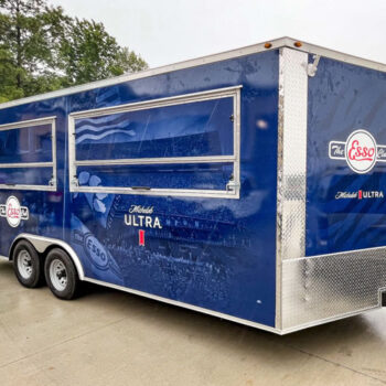 Full wrap for one of The Esso Club's tailgating trailers in Clemson, SC