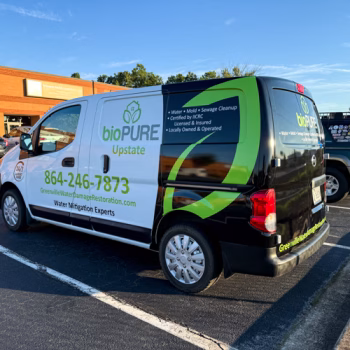 Partial wrap on BioPure's new van.