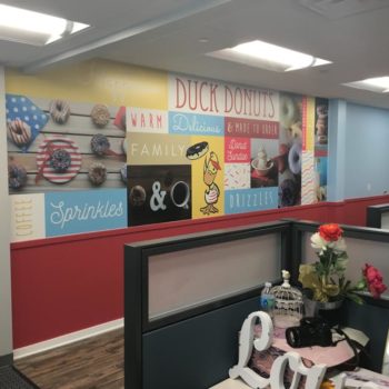 Duck Donuts wall mural