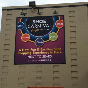 Shoe Carnival outdoor wall signage