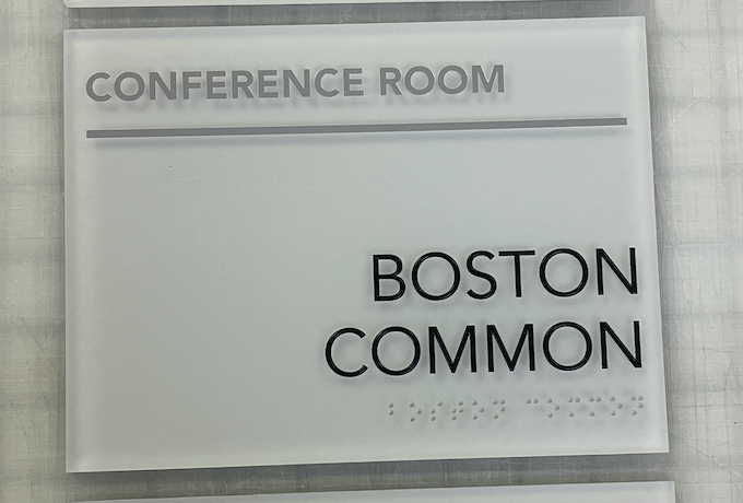 Vinyl Backed ADA Signage