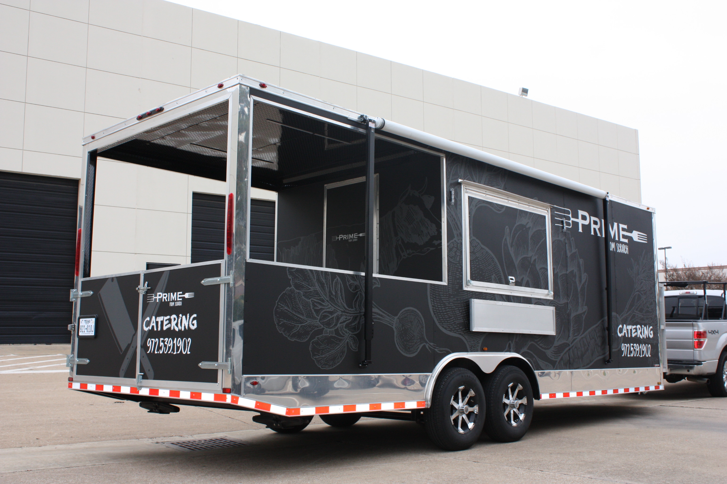 Prime Catering food truck wrap