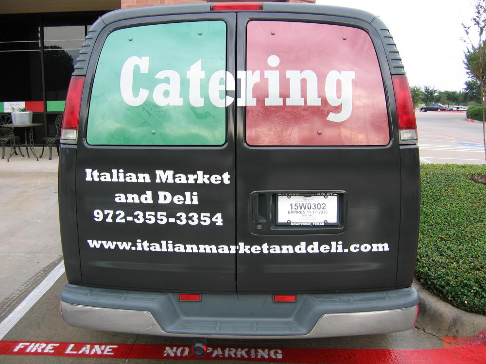 Italian Market and Deli van wrap