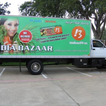India Bazaar delivery truck wrap