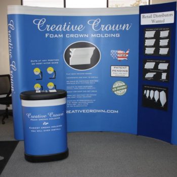 Creative Crown trade show display