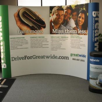 Great Wide trade show display