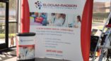 Slocum-Radson Medical Laboratories tradeshow backdrop and display stand