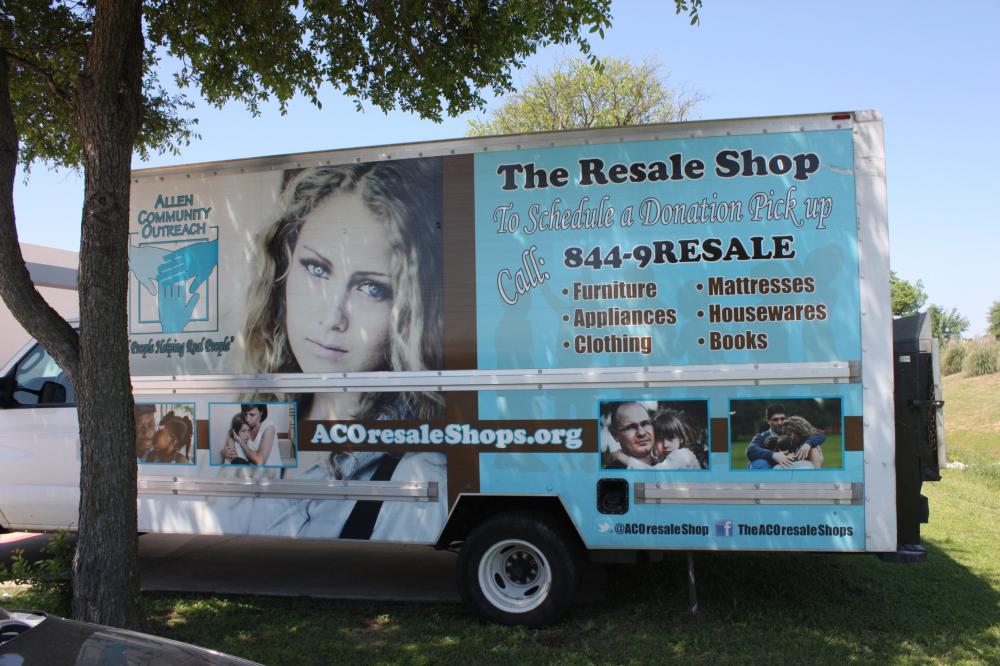 The Resale Shop truck wrap