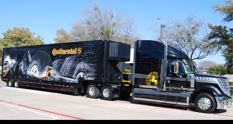 Continental truck wrap