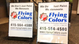 Flying Colors a-frame signs