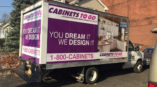 Vehicle wrap for a cabinets to go box truck