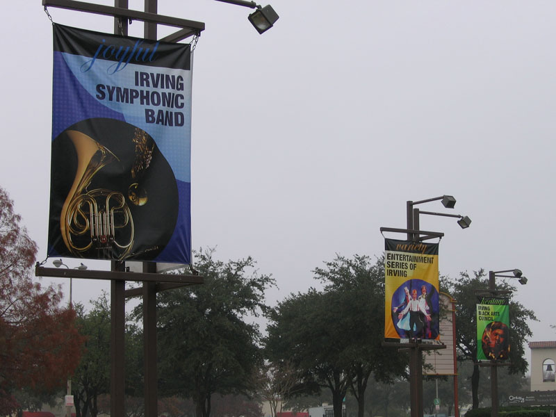 banners for the city of irving