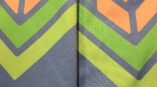 Vibrant orange textile for signage displays with dye-sublimation technology
