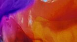 Vibrant backlit display with shades of red and orange on dye-sublimation fabric