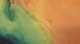 Vibrant orange artwork with backlit dye-sublimation effect