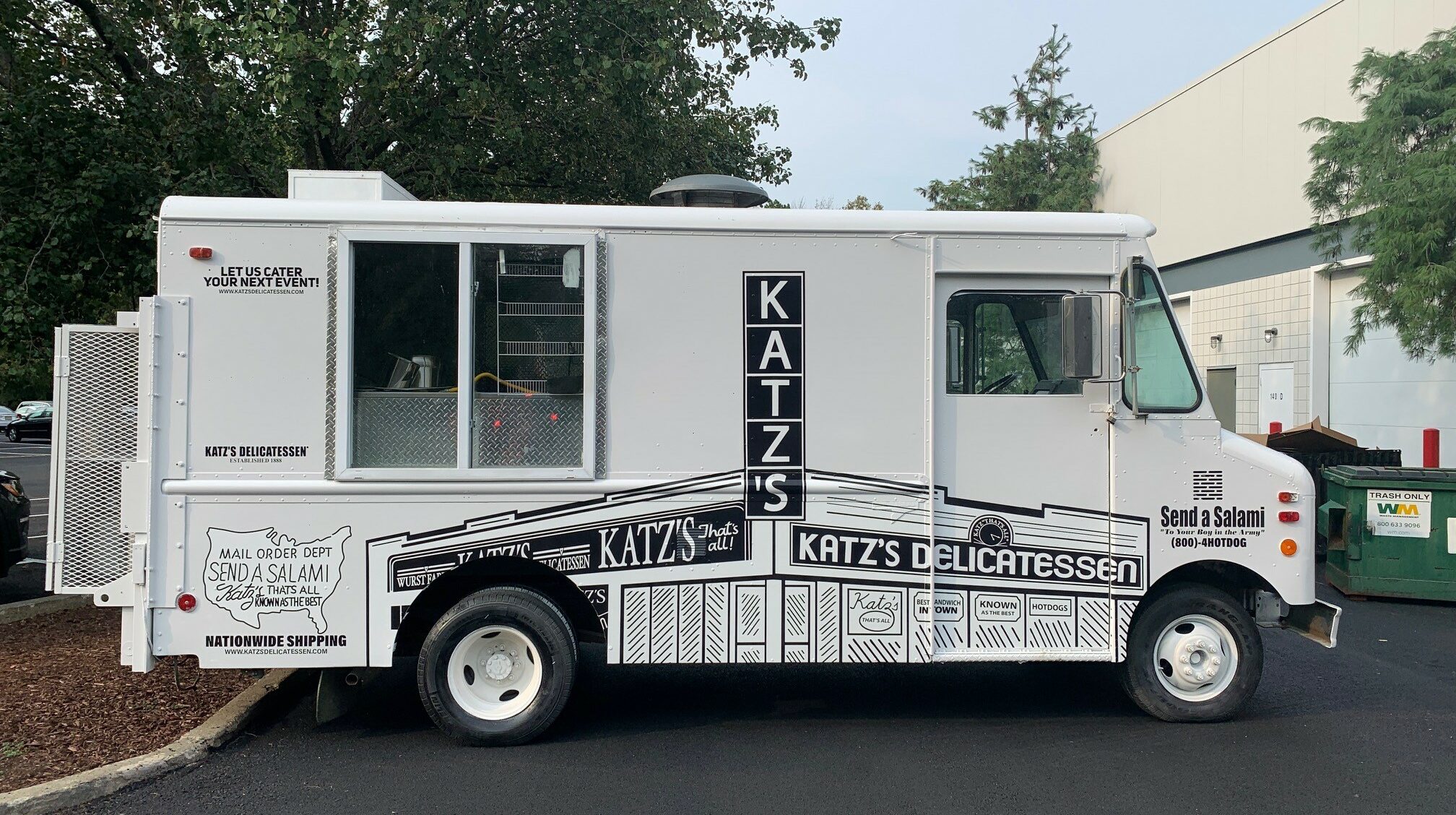 Food truck with graphics
