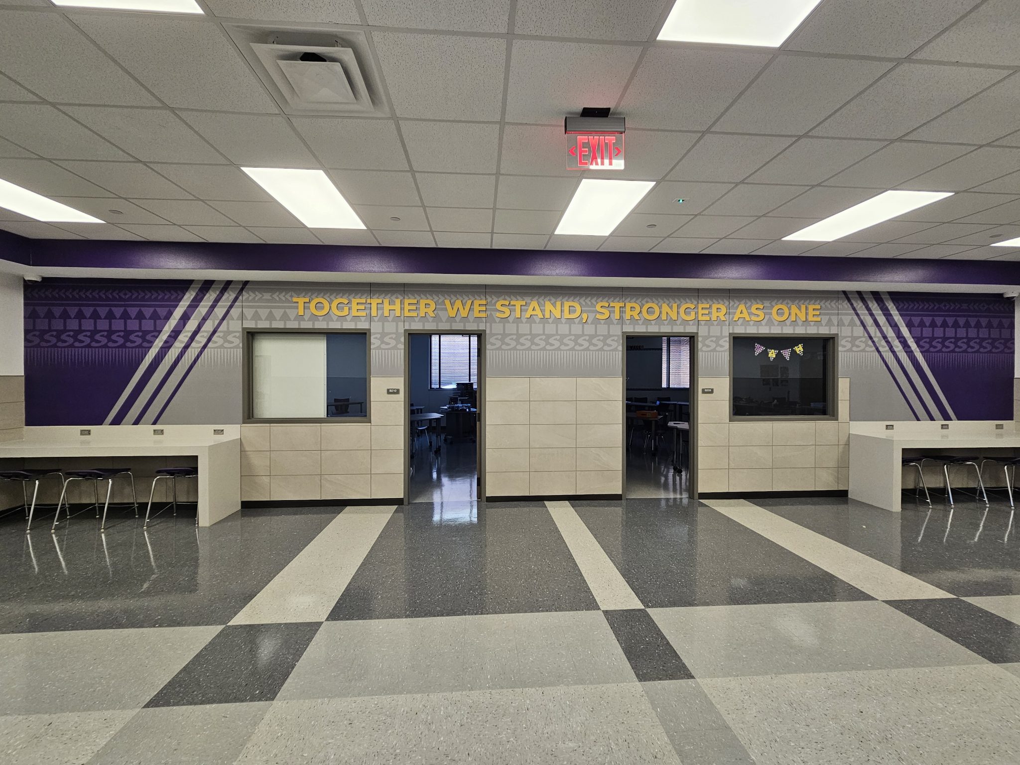 School interior wall graphics with inspirational quote by SpeedPro Irving