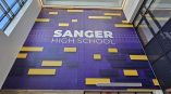 Large custom wall mural for Sanger High School by SpeedPro Irving