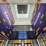 Custom school wall graphics for Sanger Indians by SpeedPro Irving