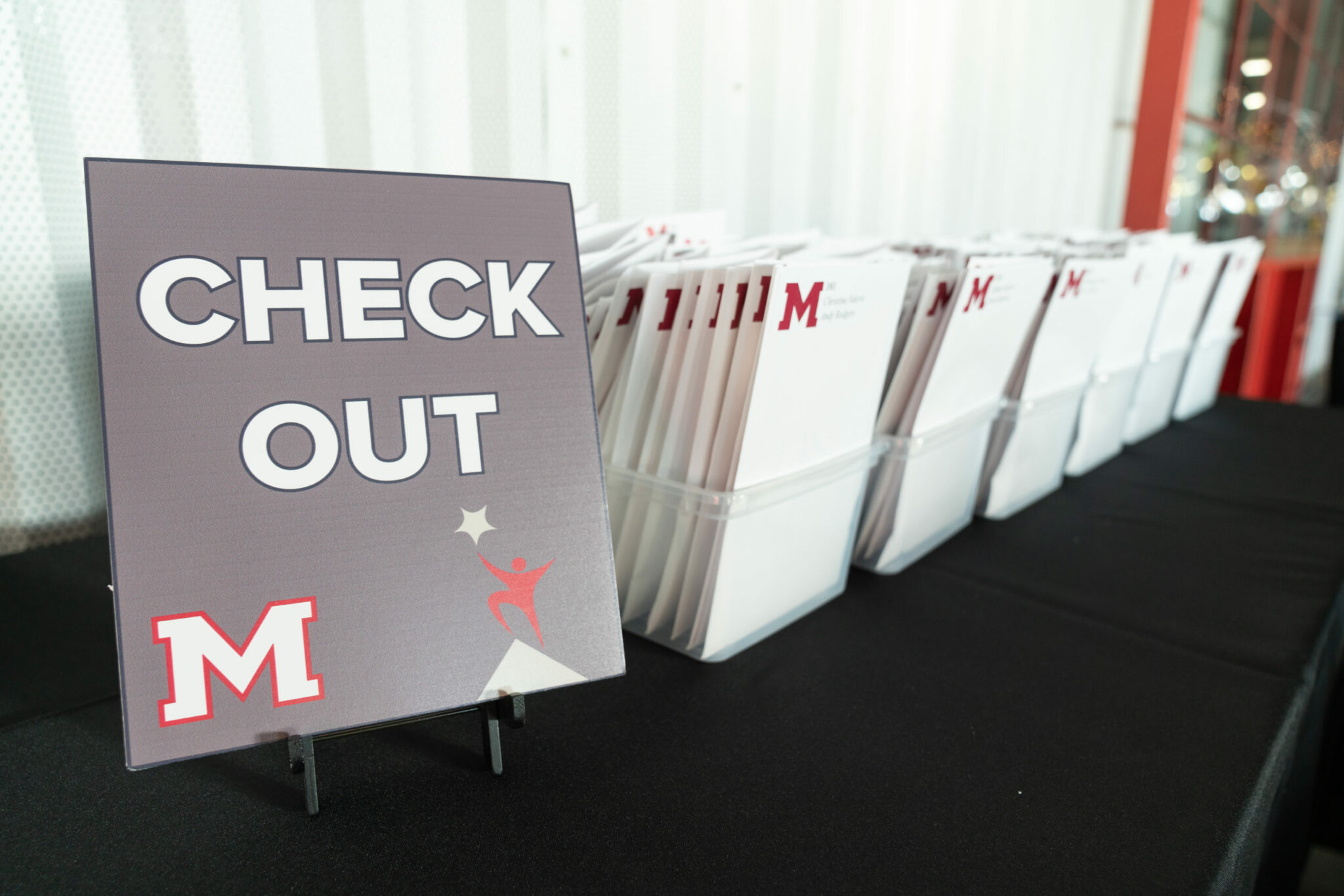 Event graphics: Tabletop trade show display