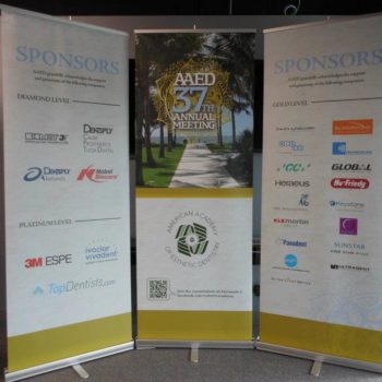 AAED 37th annual meeting roll up banners