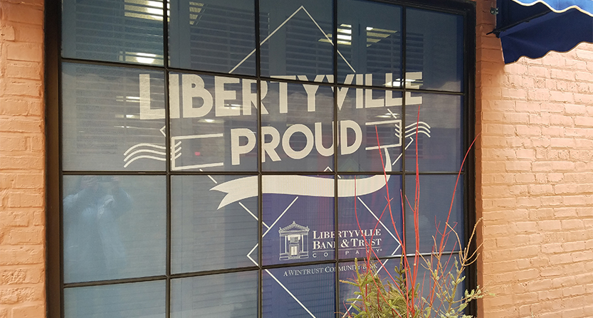 Libertyville Proud window graphics