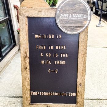 Craft & Barrel custom storefront sign