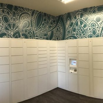 Patterned wall mural