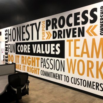 SpeedPro Lake County Illinois Word Wall Mural